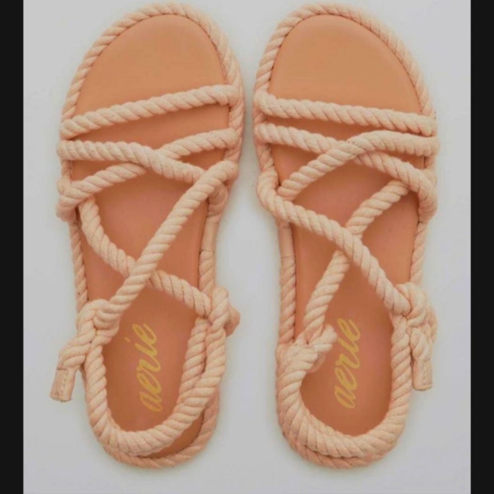 NWT Aerie Braided Espadrille Sandal Size 9